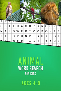 Animal Word Search For Kids Ages 4-8