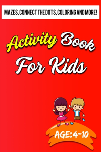 Activity Book for Kids 4-10