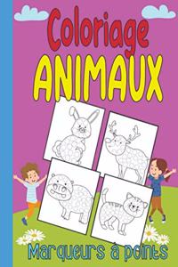 Coloriage Animaux Marqueurs À Points