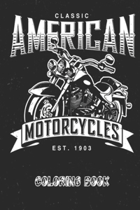 Classic American Motorcycles Coloring Book