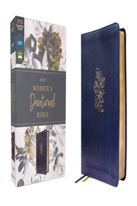 Niv, Women's Devotional Bible (by Women, for Women), Leathersoft, Navy, Comfort Print