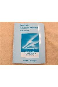 Student Solutions Manual for Introductory Algebra