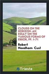 Clouds on the Horizon