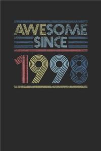 Awesome Since 1998: Graph Ruled Notebook / Journal (6 X 9 - 5 X 5 Graph Ruled) - Birthday Gift and Anniversary Gift