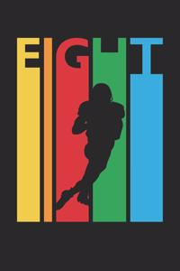 Football Notebook for 8 Year Old Boys and Girls - Colorful Football Journal - 8th Birthday Gift for Football Player Diary