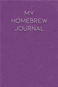 My Homebrew Journal