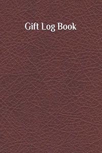 Gift Log Book