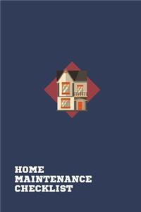 Home Maintenance Checklist