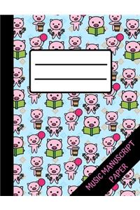 Pig Music Manuscript Paper