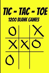 Tic-Tac-Toe 1200 Blank Games