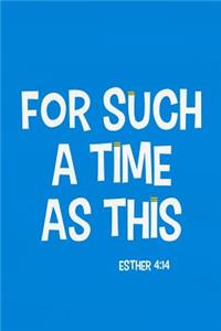 For Such a Time as This - Esther 4
