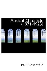 Musical Chronicle (1971-1923)