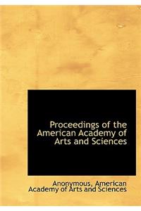 Proceedings of the American Academy of Arts and Sciences