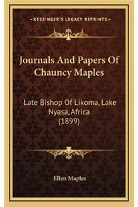 Journals and Papers of Chauncy Maples