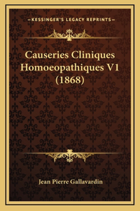 Causeries Cliniques Homoeopathiques V1 (1868)