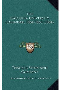 Calcutta University Calendar, 1864-1865 (1864)