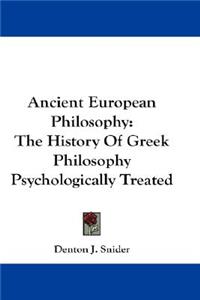 Ancient European Philosophy