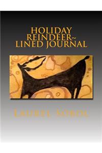 Holiday Reindeer Lined Journal
