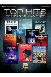 Top Hits for Easy Piano Duet with Recorded Accompaniments Book/Online Audio