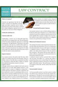 Law Contracts (Speedy Study Guides