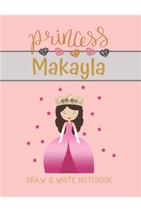 Princess Makayla Draw & Write Notebook