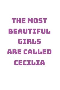 Cecilia Girl Woman Notebook