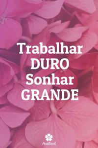 Trabalhar Duro Sonhar Grande