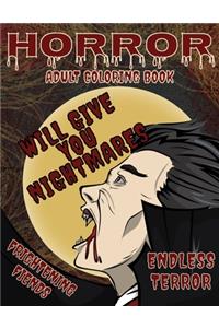 Horror Adult Coloring Book