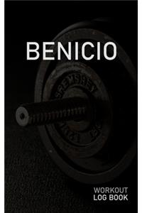 Benicio: Blank Daily Workout Log Book - Track Exercise Type, Sets, Reps, Weight, Cardio, Calories, Distance & Time - Space to Record Stretches, Warmup, Coold