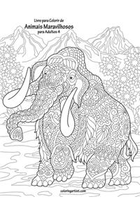 Livro para Colorir de Animais Maravilhosos para Adultos 4