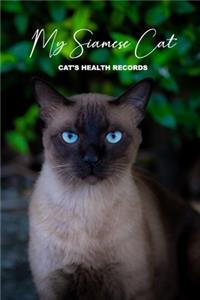 My Siamese Cat Cat's Health Records