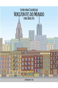 Livro para Colorir de Horizontes do Mundo para Adultos