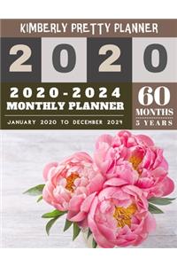 2020-2024 monthly planner