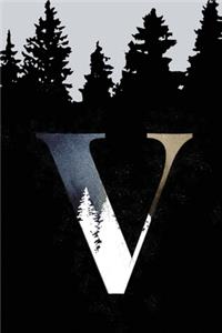 Bullet Journal with Monogram Letter V
