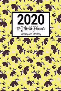 2020 12-Month Planner Weekly and Monthly