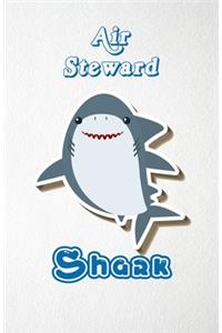 Air Steward Shark A5 Lined Notebook 110 Pages