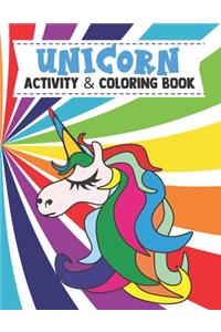 Unicorn Activity & Coloring Book