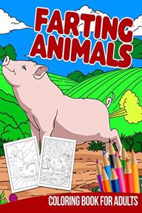 Farting Animals Coloring Book For Adults