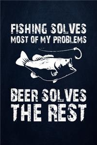 Fishing solves most of my problems beer solves the rest