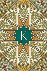 Monogram K Any Day Planner Notebook