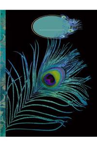 Peacock Feather Journal Notebook