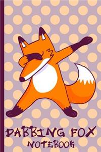 Dabbing Fox Wide Ruled Notebook
