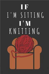 If I'm Sitting I'm Knitting