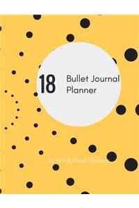 Bullet Journal Planner 2018 - 52 week goal planner