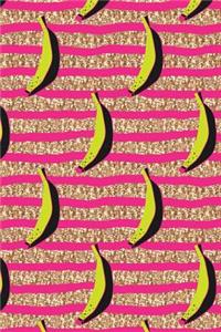 Bullet Journal Banana Glitter