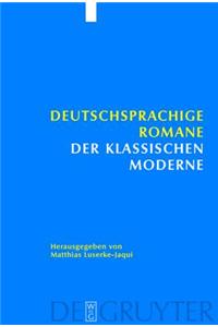 Deutschsprachige Romane Der Klassischen Moderne