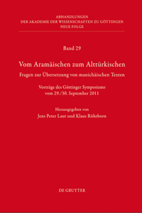 Vom Aramäischen Zum Alttürkischen