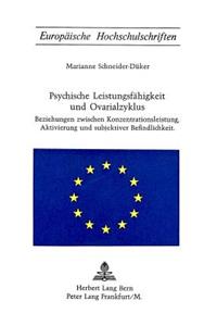 Psychische Leistungsfaehigkeit und Ovarialzyklus