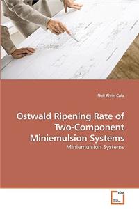 Ostwald Ripening Rate of Two-Component Miniemulsion Systems