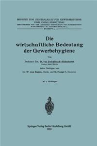 Wirtschaftliche Bedeutung Der Gewerbehygiene